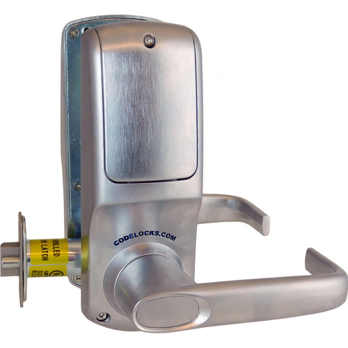 Codelocks CL5210IC BS 90 User Electronic Keypad Lever Lock, SFIC Prep, Brushed Stainless Steel