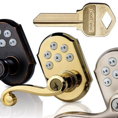 Kwikset 200BL-3 R Balboa Lever Passage Door Lock with RCAL Latch and RCS Strike Bright Brass Finish