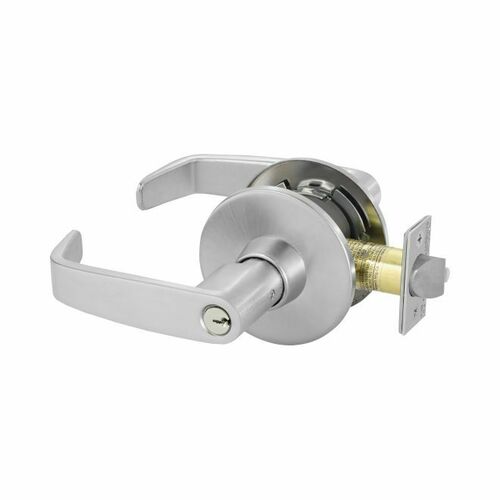Sargent 2811G24LL26D Entry Tubular Bored Lock Grade 1 with L Lever and L Rose and ASA Strike Satin Chrome Finish