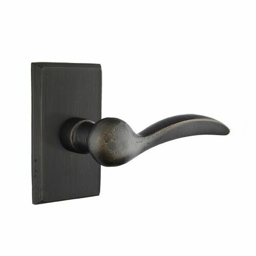 Emtek 7104DMBRH Durango Lever Right Hand Passage with Style # 3 Rose Medium Bronze Finish