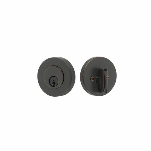 Emtek 8423US10B Modern Disc Single Cylinder Deadbolt, 1-3/4