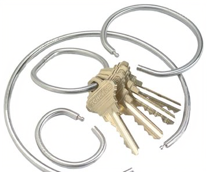 Key Systems 279 1in Tamper Proof Key Ring