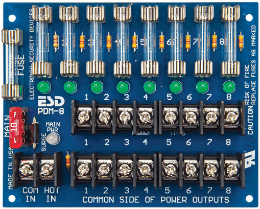 Securitron Pdb 8f8r2 Power Distribution Board 8 Fused Output 1562